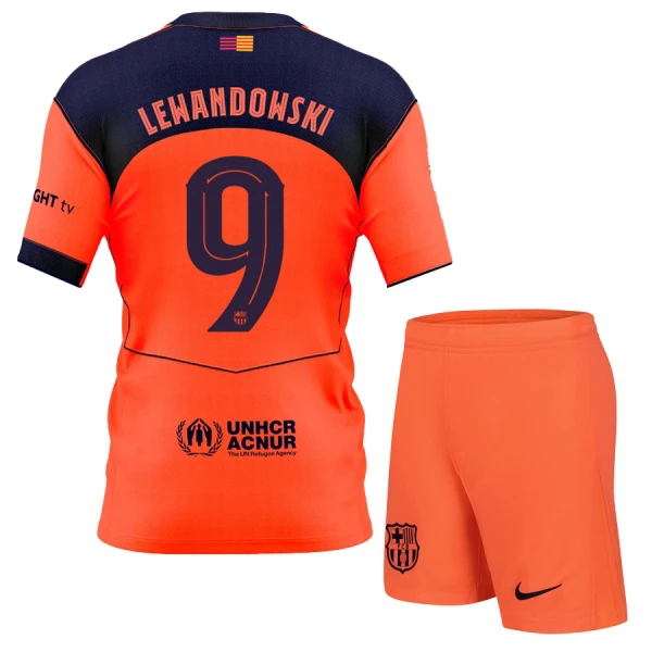 FC Barcelona Lewandowski 9 Pelipaita Lasten Kolmas 2025-26 FC Barcelona Lewandowski 9 Pelipaita Lasten Kolmas 2025-26