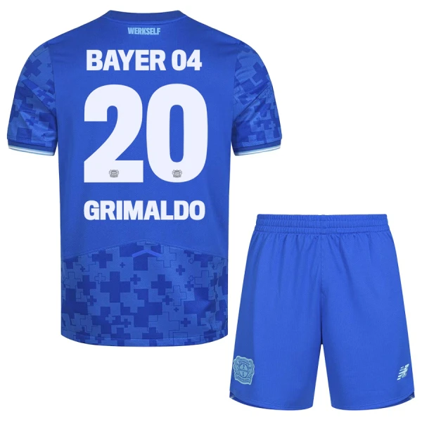 Bayer 04 Leverkusen Alejandro Grimaldo 20 Pelipaita Lasten Kolmas 2025-26 Bayer 04 Leverkusen Alejandro Grimaldo 20 Pelipaita Lasten Kolmas 2025-26