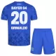 Bayer 04 Leverkusen Alejandro Grimaldo 20 Pelipaita Lasten Kolmas 2025-26 Bayer 04 Leverkusen Alejandro Grimaldo 20 Pelipaita Lasten Kolmas 2025-26