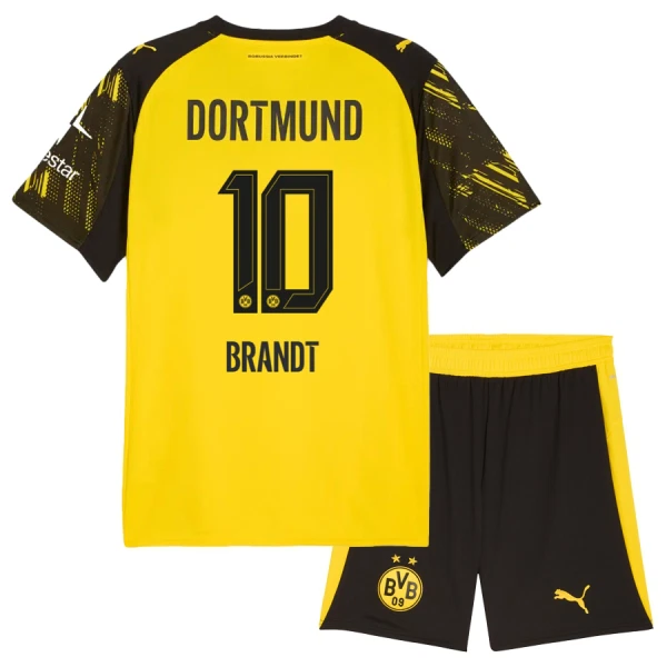 Borussia Dortmund Brandt 10 Pelipaita Lasten Koti 2025-26 Borussia Dortmund Brandt 10 Pelipaita Lasten Koti 2025-26