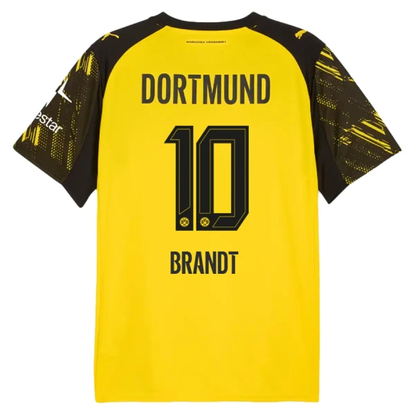 Borussia Dortmund Brandt 10 Pelipaita Miesten Koti 2025-26 Borussia Dortmund Brandt 10 Pelipaita Miesten Koti 2025-26