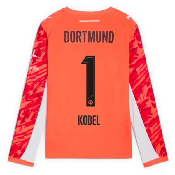 Borussia Dortmund Kobel 1 Maalivahdin Pelipaita Miesten 2025-26 Punainen Pitkähihainen Borussia Dortmund Kobel 1 Maalivahdin Pelipaita Miesten 2025-26 Punainen Pitkähihainen