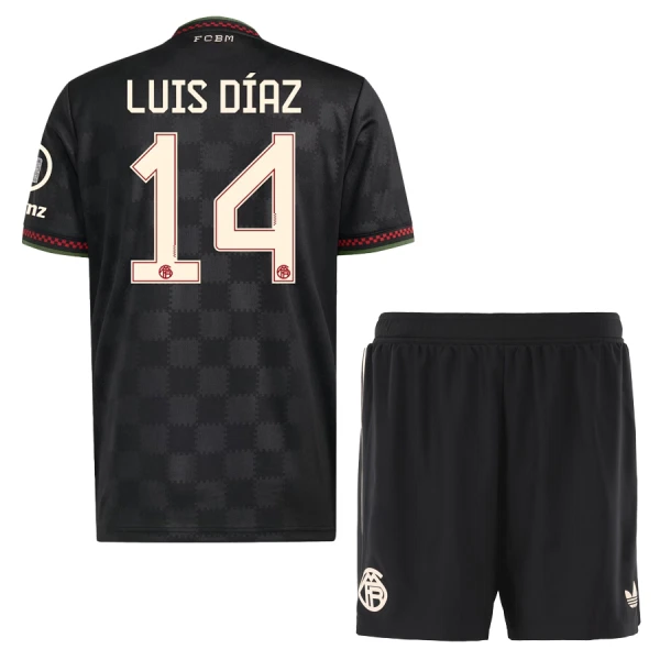 FC Bayern München Luis Diaz 14 Pelipaita Lasten Kolmas 2025-26 FC Bayern München Luis Diaz 14 Pelipaita Lasten Kolmas 2025-26