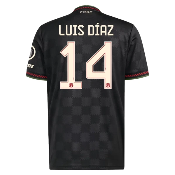 FC Bayern München Luis Diaz 14 Pelipaita Miesten Kolmas 2025-26 FC Bayern München Luis Diaz 14 Pelipaita Miesten Kolmas 2025-26