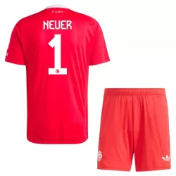 FC Bayern München Neuer 1 Maalivahdin Pelipaita Lasten 2025-26 Punainen FC Bayern München Neuer 1 Maalivahdin Pelipaita Lasten 2025-26 Punainen