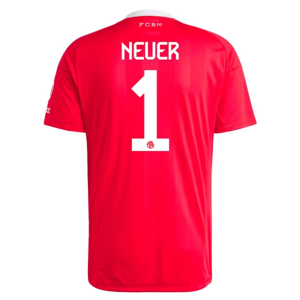 FC Bayern München Neuer 1 Maalivahdin Pelipaita Miesten 2025-26 Punainen FC Bayern München Neuer 1 Maalivahdin Pelipaita Miesten 2025-26 Punainen