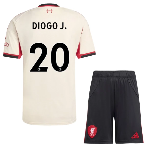 Liverpool Diogo J 20 Pelipaita Lasten Vieras 2025-26