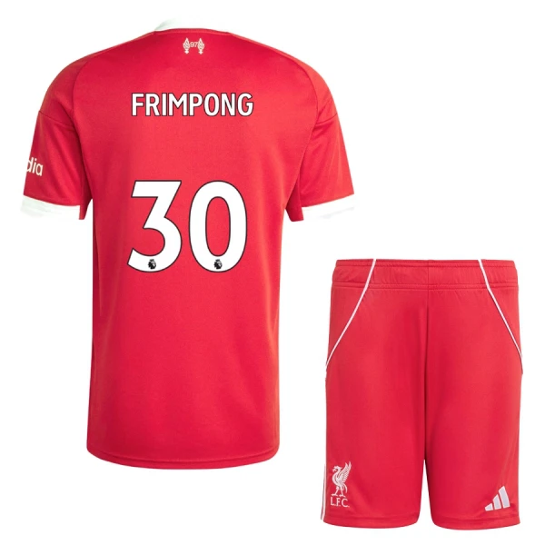 Liverpool Jeremie Frimpong 30 Pelipaita Lasten Koti 2025-26 Liverpool Jeremie Frimpong 30 Pelipaita Lasten Koti 2025-26