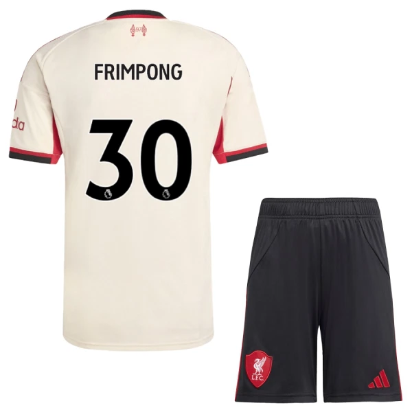 Liverpool Jeremie Frimpong 30 Pelipaita Lasten Vieras 2025-26 Liverpool Jeremie Frimpong 30 Pelipaita Lasten Vieras 2025-26