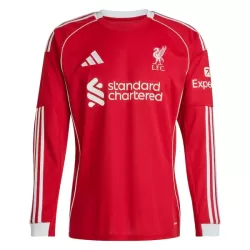 Liverpool Pitkähihainen Pelipaita Miesten Koti 2025-26 Liverpool Pitkähihainen Pelipaita Miesten Koti 2025-26