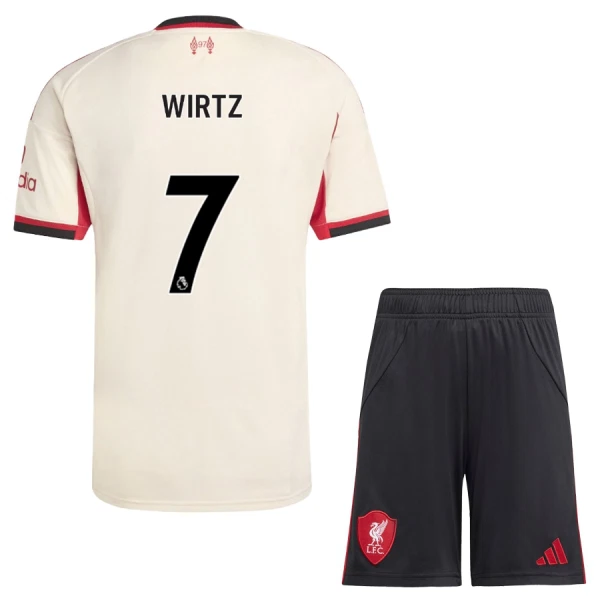 Liverpool Wirtz 7 Pelipaita Lasten Vieras 2025-26 Liverpool Wirtz 7 Pelipaita Lasten Vieras 2025-26