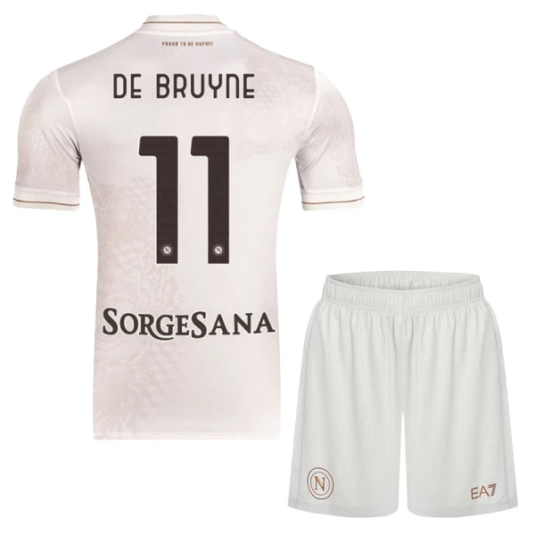 Napoli De Bruyne 11 Pelipaita Lasten Vieras 2025-26 Napoli De Bruyne 11 Pelipaita Lasten Vieras 2025-26