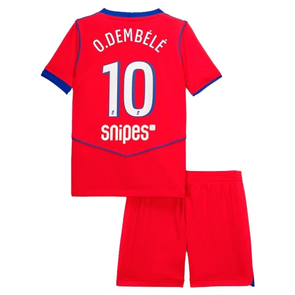 Paris Saint-Germain O. Dembele 10 Pelipaita Lasten Kolmas 2025-26 Paris Saint-Germain O. Dembele 10 Pelipaita Lasten Kolmas 2025-26