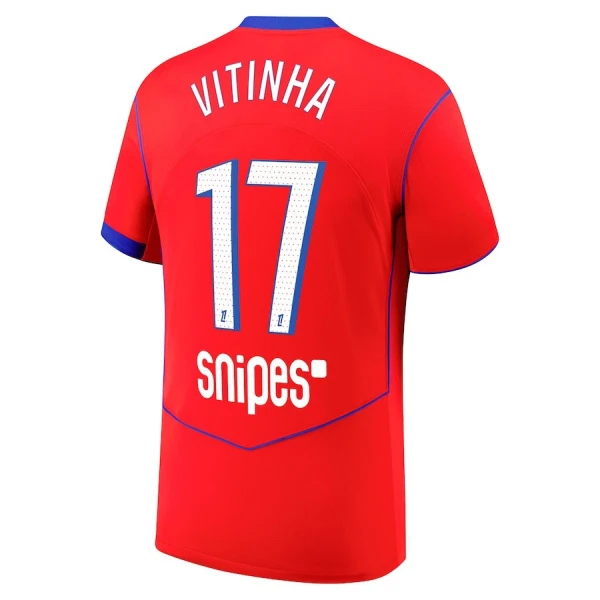 Paris Saint-Germain Vitinha 17 Pelipaita Miesten Kolmas 2025-26 Paris Saint-Germain Vitinha 17 Pelipaita Miesten Kolmas 2025-26