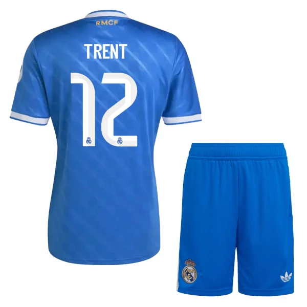 Real Madrid Trent Alexander-Arnold 12 Pelipaita Lasten Kolmas 2025-26 Real Madrid Trent Alexander-Arnold 12 Pelipaita Lasten Kolmas 2025-26