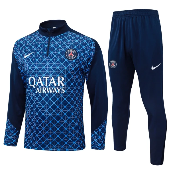Paris Saint-Germain Miesten Harjoittelupuvut Neljännes Zip 2025-26 Sininen
