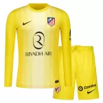 Atlético Madrid Maalivahdin Pelipaita Lasten 2025-26 Keltainen Pitkähihainen