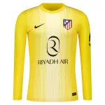 Atlético Madrid Maalivahdin Pelipaita Miesten 2025-26 Keltainen Pitkähihainen