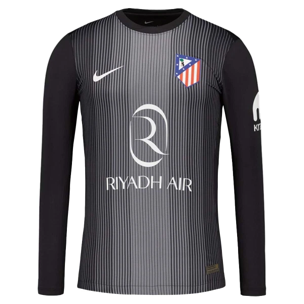 Atlético Madrid Maalivahdin Pelipaita Miesten 2025-26 Musta Pitkähihainen