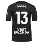 Atlético Madrid Oblak 13 Maalivahdin Pelipaita Miesten 2025-26 Musta