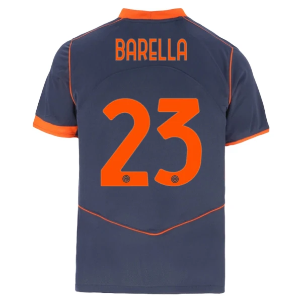 Inter Milan Barella 23 Pelipaita Lasten Kolmas 2025-26