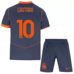 Inter Milan Lautaro Martinez 10 Pelipaita Lasten Kolmas 2025-26 Inter Milan Lautaro Martinez 10 Pelipaita Lasten Kolmas 2025-26