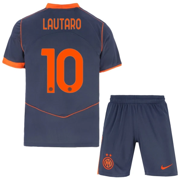 Inter Milan Lautaro Martinez 10 Pelipaita Lasten Kolmas 2025-26