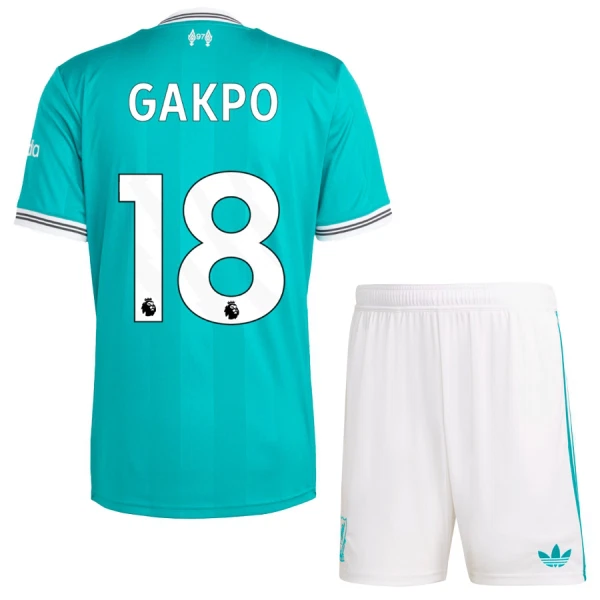 Liverpool Gakpo 18 Pelipaita Lasten Kolmas 2025-26