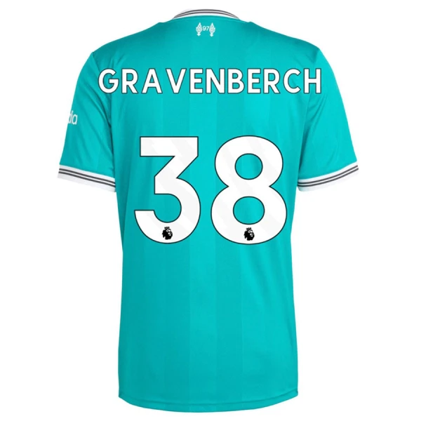 Liverpool Gravenberch 38 Pelipaita Miesten Kolmas 2025-26