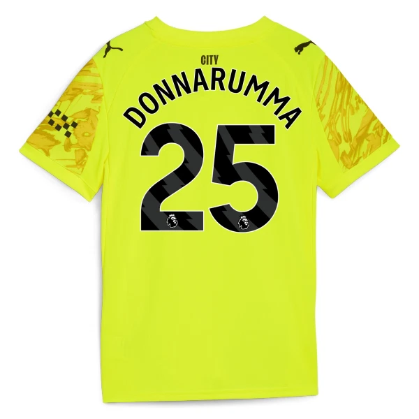 Manchester City Gianluigi Donnarumma 25 Maalivahdin Pelipaita Miesten 2025-26 Keltainen