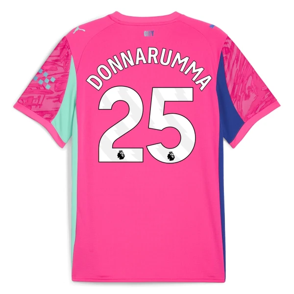 Manchester City Gianluigi Donnarumma 25 Maalivahdin Pelipaita Miesten 2025-26 Pinkki