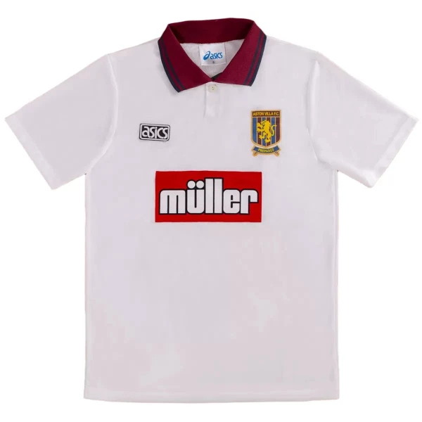 Aston Villa 1994-95 Pelipaita Retro Miesten Koti Aston Villa 1994-95 Pelipaita Retro Miesten Koti