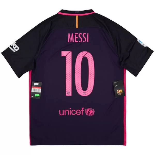Barcelona Messi 10 2016-17 Pelipaita Retro Miesten Vieras Barcelona Messi 10 2016-17 Pelipaita Retro Miesten Vieras