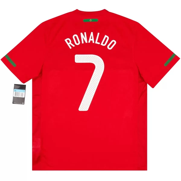 Portugali Ronaldo 7 2010 Pelipaita Retro Miesten Koti Portugali Ronaldo 7 2010 Pelipaita Retro Miesten Koti