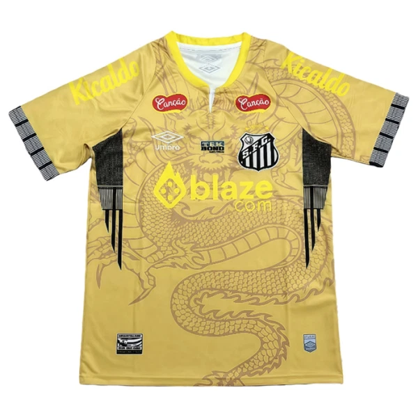 Santos FC Dragon Pelipaita Miesten 2025-26 Keltainen Santos FC Dragon Pelipaita Miesten 2025-26 Keltainen