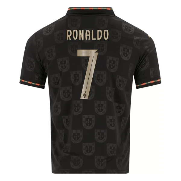 Portugali Black Panther Ronaldo 7 Pelipaita Miesten Erityistä 2025-26 Portugali Black Panther Ronaldo 7 Pelipaita Miesten Erityistä 2025-26