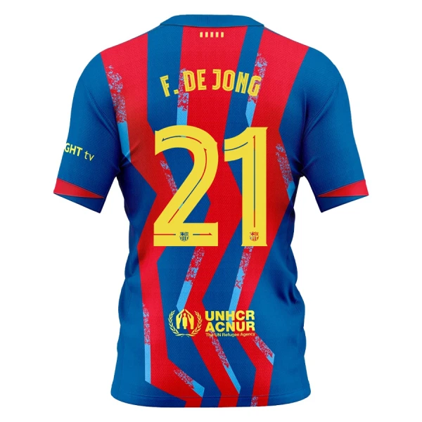 FC Barcelona Frenkie de Jong 21 Pelipaita Miesten Neljäs 2025-26