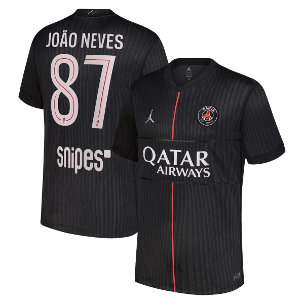 Paris Saint-Germain Joao Neves 87 Pelipaita Jordan Miesten Neljäs 2025-26
