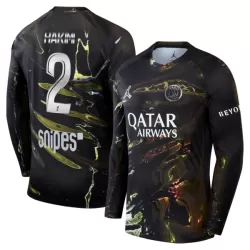 Paris Saint-Germain Hakimi 2 Night Edition Pitkähihainen Pelipaita Miesten 2025-26