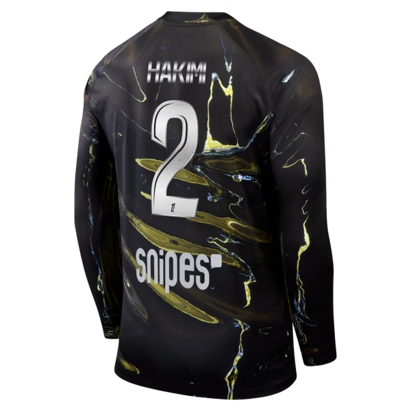 Paris Saint-Germain Hakimi 2 Night Edition Pitkähihainen Pelipaita Miesten 2025-26