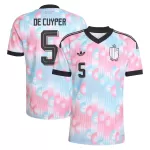 Belgia De Cuyper 5 Pelipaita Miesten Vieras MM-Kisat 2026