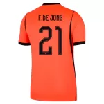 Alankomaat Frenkie de Jong 21 Pelipaita Miesten Koti MM-Kisat 2026