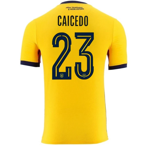 Ecuador Caicedo 23 Pelipaita Miesten Koti MM-Kisat 2026