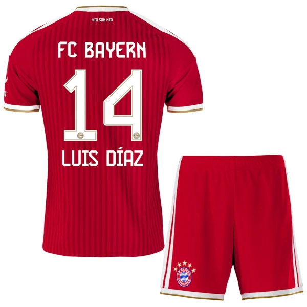 FC Bayern München Luis Diaz 14 Pelipaita Lasten Koti 2026-27 FC Bayern München Luis Diaz 14 Pelipaita Lasten Koti 2026-27
