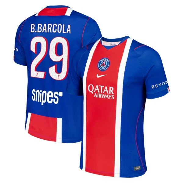 Paris Saint-Germain Bradley Barcola 29 Pelipaita Miesten Koti 2026-27 Paris Saint-Germain Bradley Barcola 29 Pelipaita Miesten Koti 2026-27
