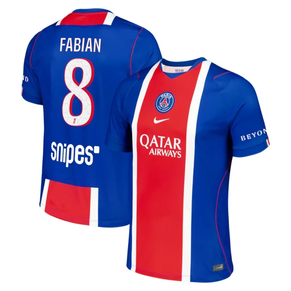 Paris Saint-Germain Fabian 8 Pelipaita Miesten Koti 2026-27 Paris Saint-Germain Fabian 8 Pelipaita Miesten Koti 2026-27