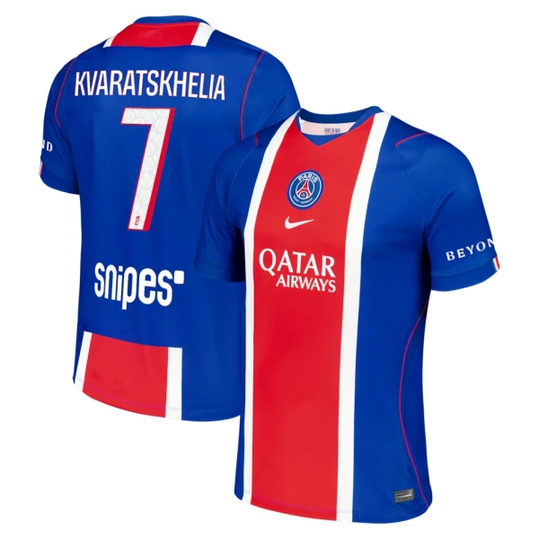 Paris Saint-Germain Kvaratskhelia 7 Pelipaita Miesten Koti 2026-27 Paris Saint-Germain Kvaratskhelia 7 Pelipaita Miesten Koti 2026-27