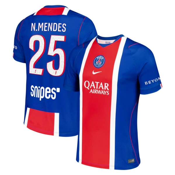 Paris Saint-Germain Nuno Mendes 25 Pelipaita Miesten Koti 2026-27 Paris Saint-Germain Nuno Mendes 25 Pelipaita Miesten Koti 2026-27