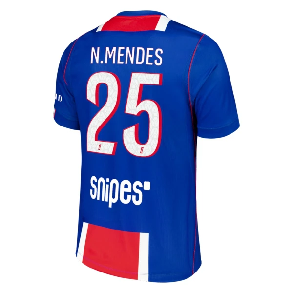 Paris Saint-Germain Nuno Mendes 25 Pelipaita Miesten Koti 2026-27