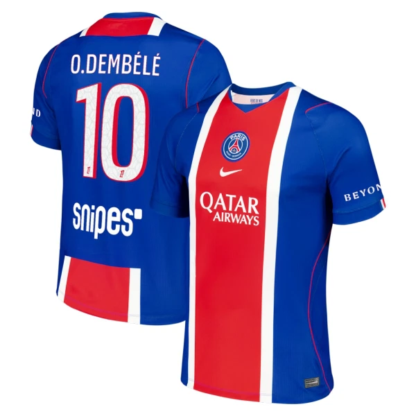Paris Saint-Germain O. Dembele 10 Pelipaita Miesten Koti 2026-27 Paris Saint-Germain O. Dembele 10 Pelipaita Miesten Koti 2026-27